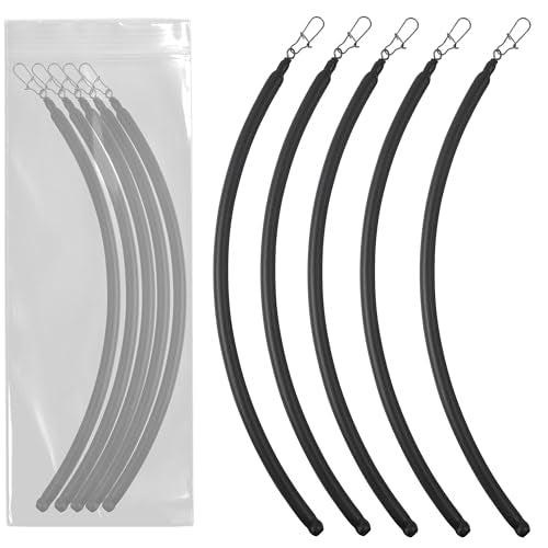 Dragging Weights for Catfishing Tolling Drifting No Snag Sinkers Slip Stick Drag Weights Bottom Search Snagless Catfish Sinker Fishing Weights Catfishing Tackle Gear (Black-5pcs / 5OZ)