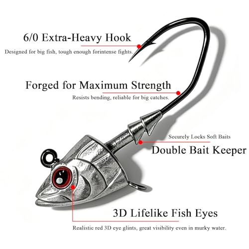 10Pack Saltwater Jig Heads (3/4oz-10Pack)