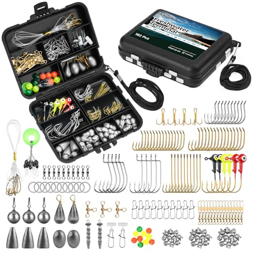 by KastKing Fishing Tackle Kit (182pcs Terminal Tackle Kit)
