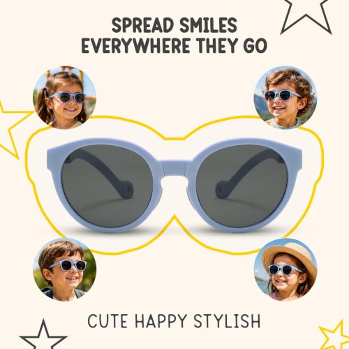 Kids Polarized Sunglasses for Boys & Girls (Blue)