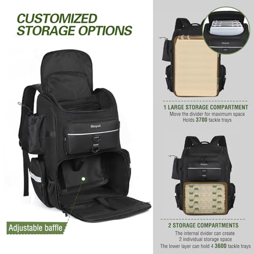 Fishing Backpack with Rod Holders