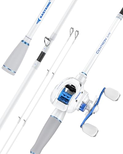 Centron Lite Travel Baitcasting Fishing Rod and Reel (7'0" MH- Right Handed (4pcs+ Extra Tip))