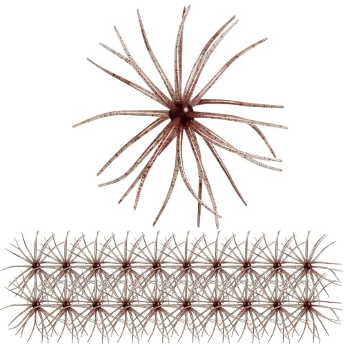 20 PCS Urchin Baits for Bass Fishing (Flashing red / L-3.54inch（20PCS）)