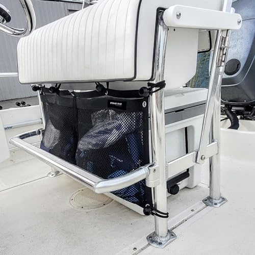 Boat Storage Bag Marine Suspended Storage Comparments Mesh Storage Bag (2 Pocket)