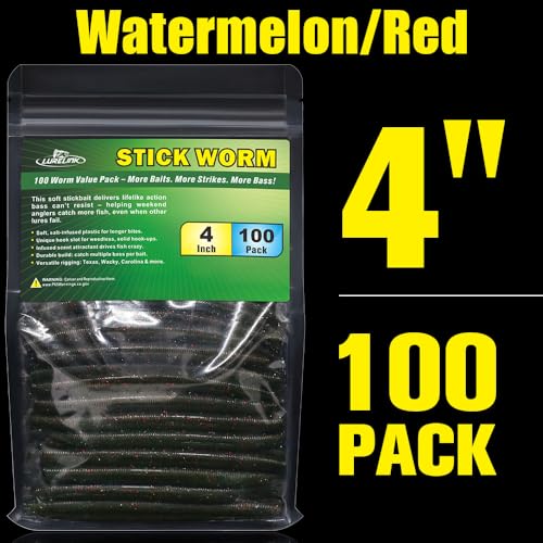 Wacky Worms Soft Plastic for Bass Fishing Lures