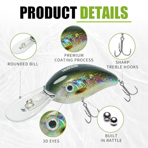 Craz Crankbaits Fishing Lures (A5-2",0.37oz)