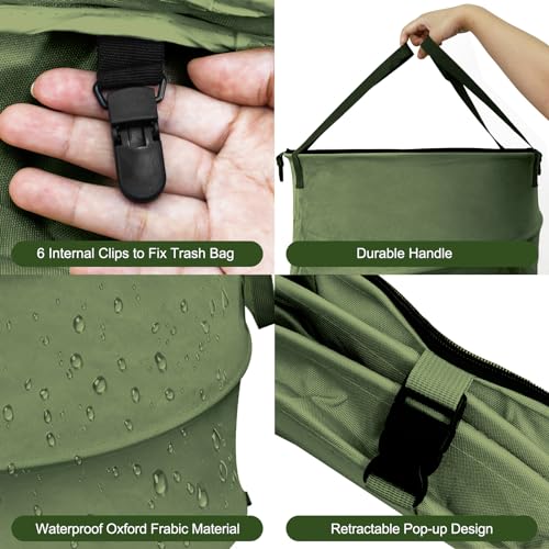 Collapsible Trash Can (Green)