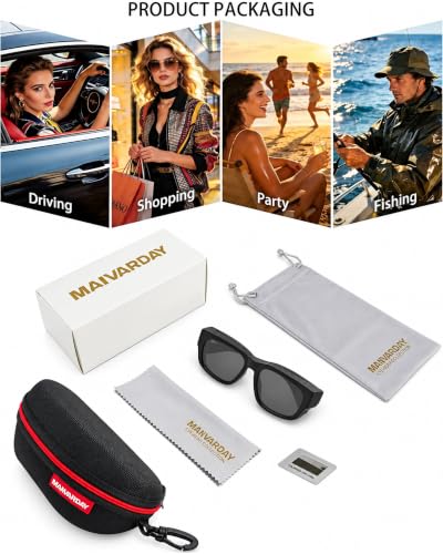 Polarized Sunglasses Wraparound Fit Over Glasses for Men Women