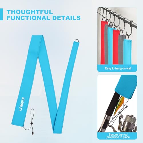 Premium Neoprene Fishing Rod Sleeves (75" / Blue)