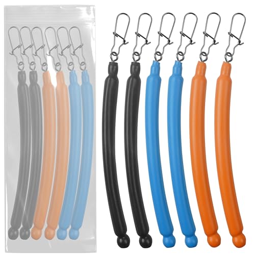 Dragging Weights for Catfishing Tolling Drifting No Snag Sinkers Slip Stick Drag Weights Bottom Search Snagless Catfish Sinker Fishing Weights Catfishing Tackle Gear (3 Colors Mixed-6pcs / 2OZ)