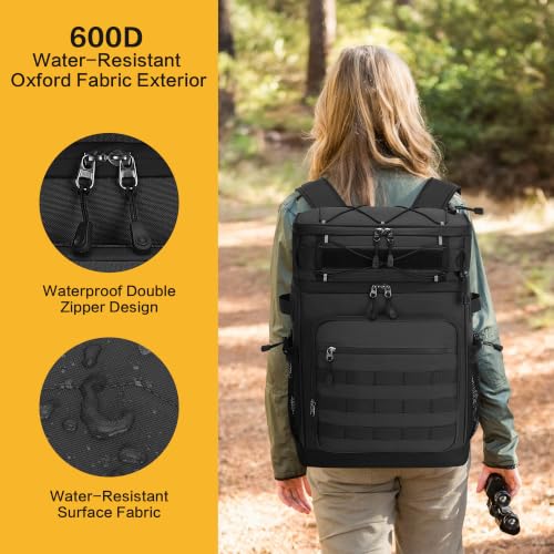 54 Can Tactical Backpack Cooler (Black)