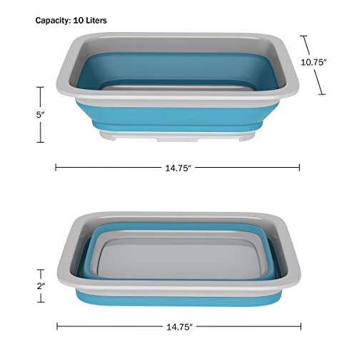 Collapsible Trash Can and Camp Sink Set