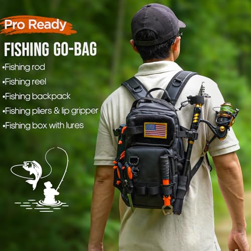 Fishing Rod & Reel Combo with Backpack
