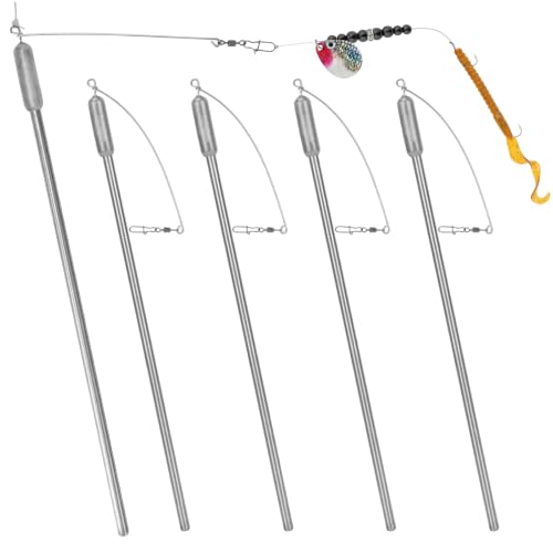 5 Pack Bottom Bouncer for Walleye Rigs (Silver / Bold-2oz-5PCS)