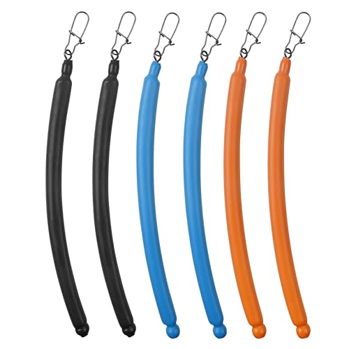 Dragging Weights for Catfishing Tolling Drifting No Snag Sinkers Slip Stick Drag Weights Bottom Search Snagless Catfish Sinker Fishing Weights Catfishing Tackle Gear (3 Colors Mixed-6pcs / 3OZ)