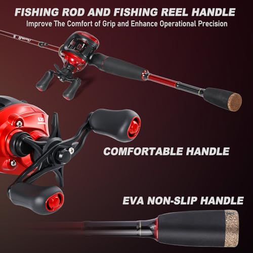 Twin Tip Fishing Rod and Reel Combo (C:RED18Q-L COMBO / 5.9FT)