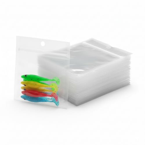 100 Pack Soft Plastic Baits Bags