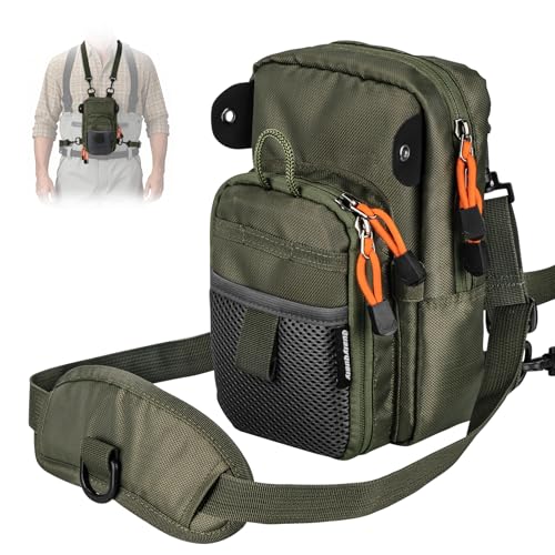 QulayQualy Fly Fishing Bag Chest Pack with WorkStation