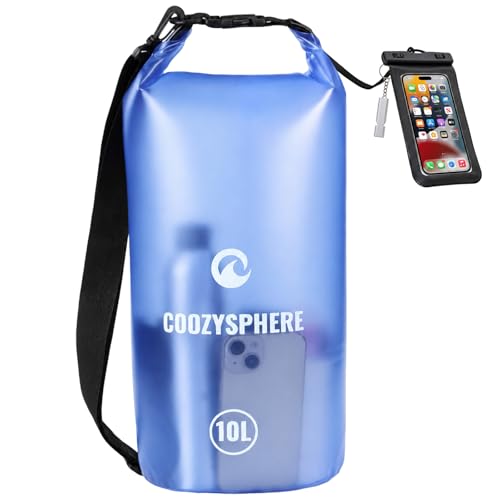 Waterproof Floating Dry Sack with Phone Case & Whistle 10L (Blue / 10L)