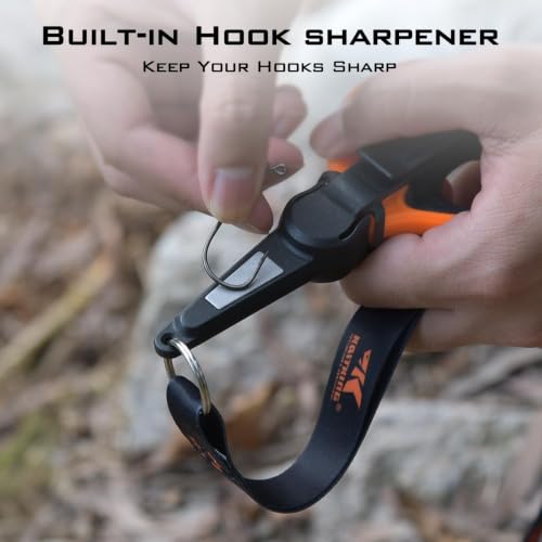 Kalibrate Patented Fishing Line Spooler with Scissors (F: Line Spooler & Scissor - Orange)