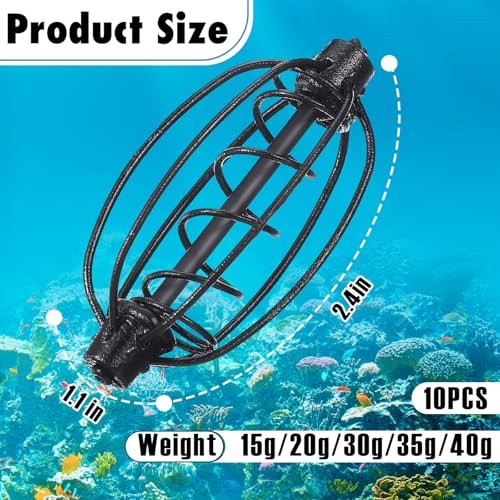 10 Pcs Method Feeders Carp Fishing
