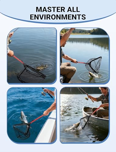 Upgraded Foldable Floating Fishing Net