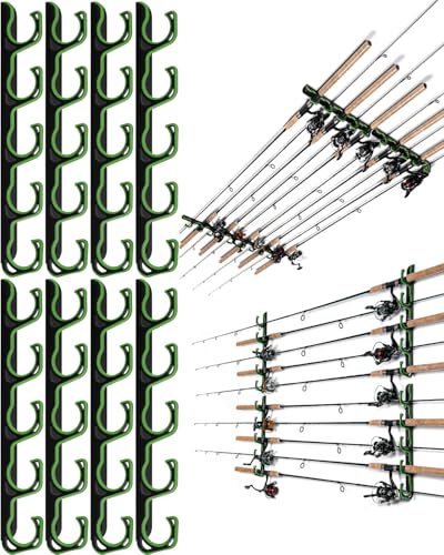Fishing Rod Rack (Green / 4 pack holds up 20 rods)