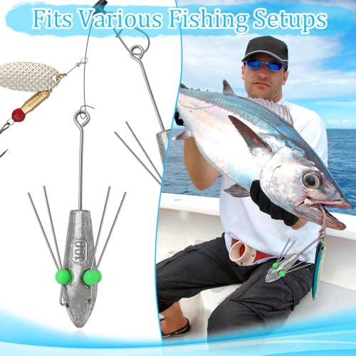 5Pcs Sputnik Sinker Fishing Weights Sinkers Lead Long Tail Spider Sinkers (3.5oz-100g-5pcs)