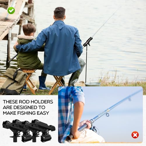 4 Pcs Fishing Rod Holder for Boat