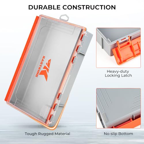 HyperSeal Waterproof Tackle Box (3700 Deep (2 Packs no compartment))