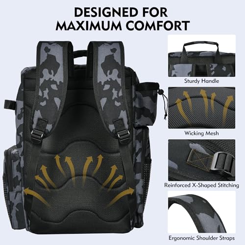 Fishing Backpack with Rod Holders