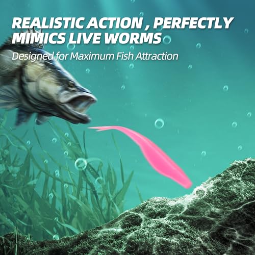 Fork Tail Soft Lures (5 Inch-30pcs / Bubblegum)
