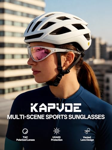 Polarized Sports Sunglasses for Men Women (06 Pink)