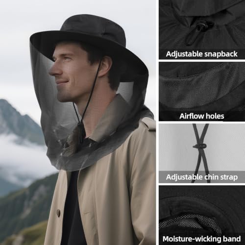 Mosquito Net Hat (7 1/8 / Black)