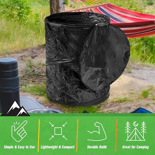 Collapsible Trash Can (Black / 44-Gallon)