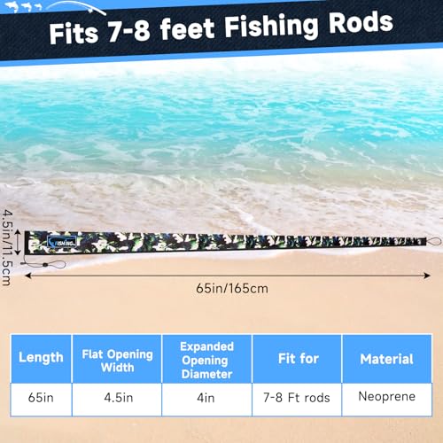 Neoprene Fishing Rod Sleeves (65")