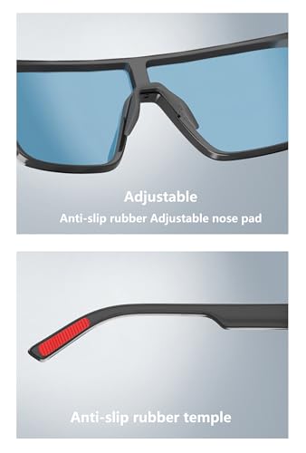 Polarized Sunglasses for Men (Red/Black)
