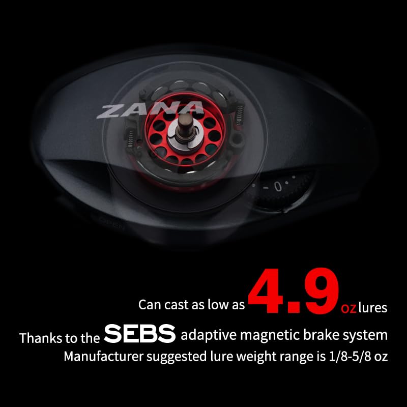 PURELURE Zana MAX Baitcaster Reel 22LB Max Drag