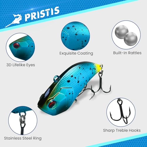 3 pcs Lipless Crankbait for Bass Fishing (3 pcs Lipless Crankbaits Dark Set)