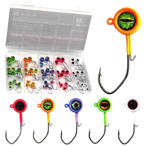 Big Eyes Crappie Jig Heads (1/32oz, 1/16oz, 1/8oz)