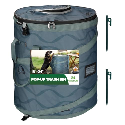 Pop Up Trash Bin with Removable Divider