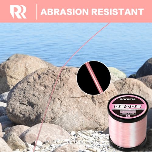 Geode Monofilament Fishing Line (Pink / 6LB(1200YDS))
