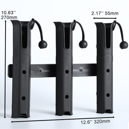 Fishing Rod Holders (3 Tube Black)
