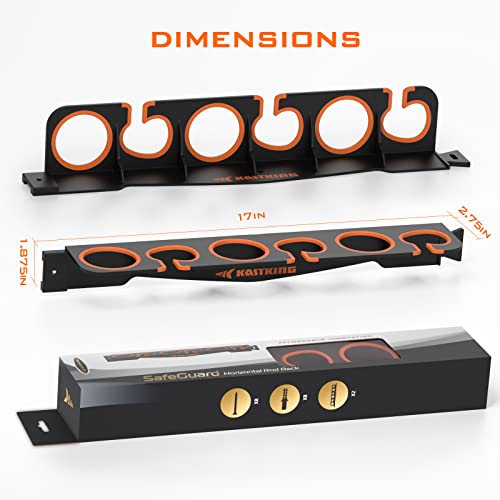 Horizontal Fishing Rod Holder (V6-1 Pack)