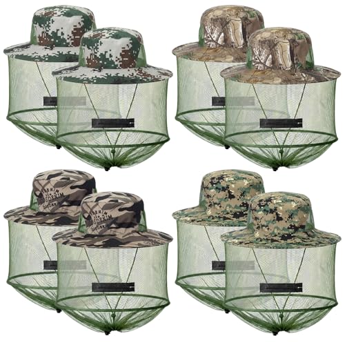 Mosquito Net Hat Sun Hat Mesh Fishing Bucket Cap Garden Bug Cap Face Cover with Zipper for Men Women