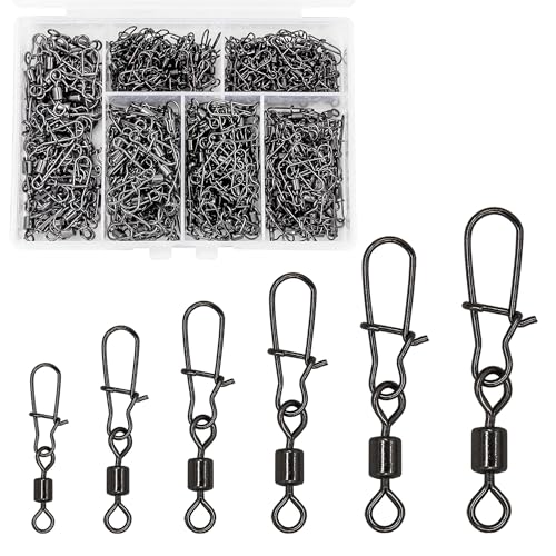 300 Pack Fishing Snap Swivels Tackles