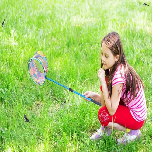 FishingNet2PieceSetRetractableNet forCatchingFrogs andTadpoles (Blue / 37)