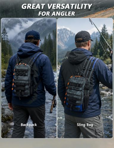 2 in 1 Compact Tactical Fishing Backpack with Tackle Boxes (green)