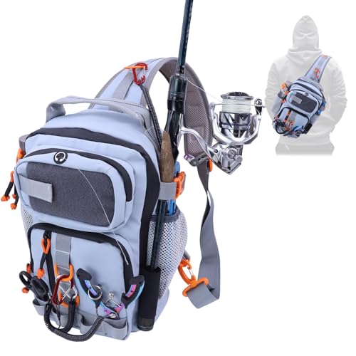 Pond Fishing Sling Backpack Tackle Storage Bag