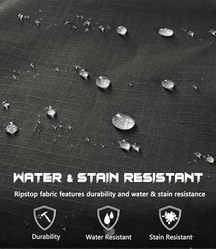 Mens Tactical Pants Ripstop Cargo Work Pants with 9 Pockets Water Resistant Breathable Hiking Construction Pants